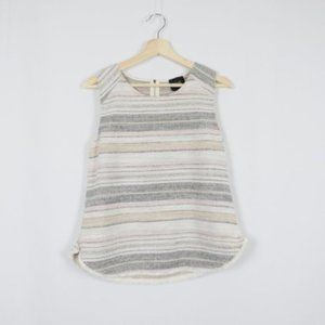 Anthropologie W5 Tweed Stripe Sleeveless Top